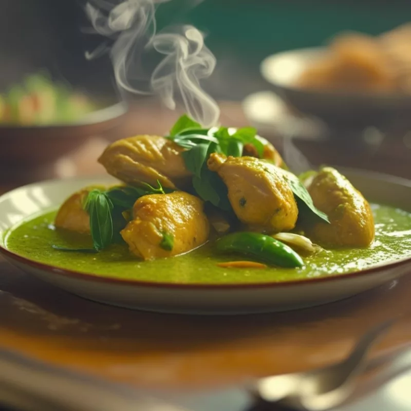 POULET AU CURRY VERT